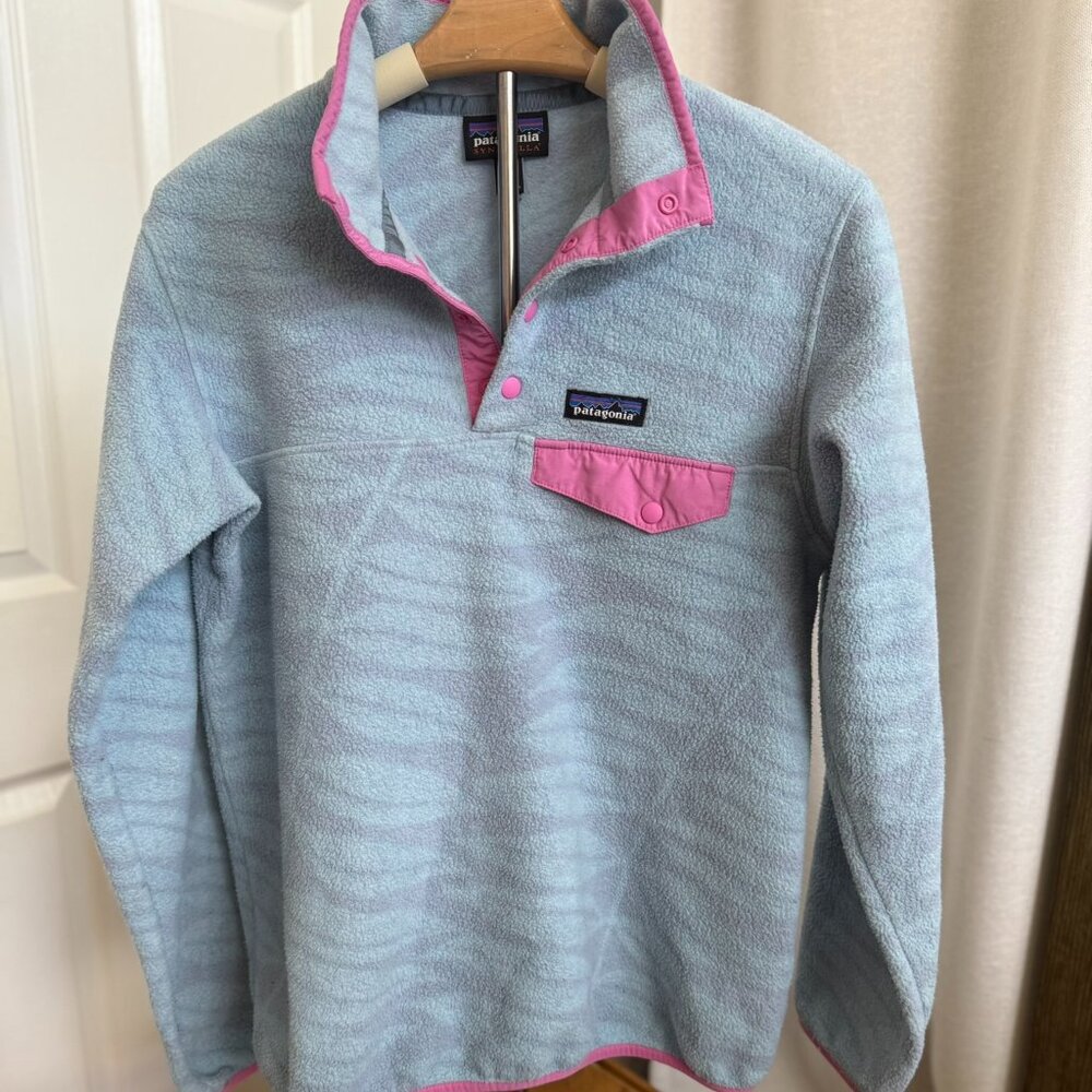 RARE - Patagonia Eucalyptus Fronds Retool Synchilla Fleece Women’s S